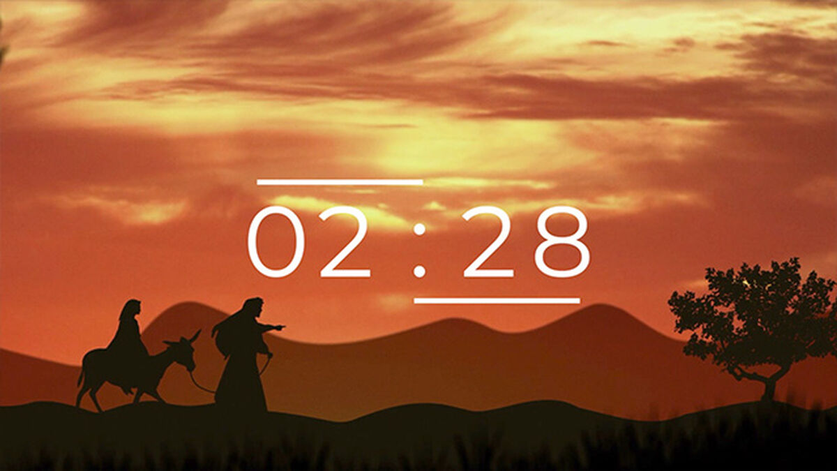 Christmas Nativity Countdown Timer image number null